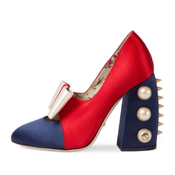 Gucci Shoes - ❌SOLD❌Gucci Luna Colorblock Bow 110mm Pump